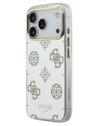 GUESS CARCASA MAGSAFE MIRROR GLITTER IPHONE 17 PRO DORADO