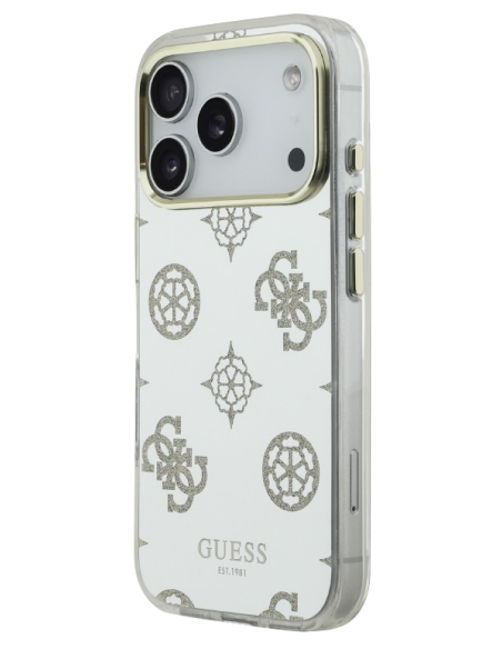 GUESS CARCASA MAGSAFE MIRROR GLITTER IPHONE 17 PRO DORADO