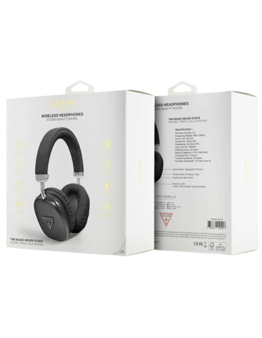GUESS AURICULAR BLUETOOTH SAFFIANO TRIANGLE NEGRO