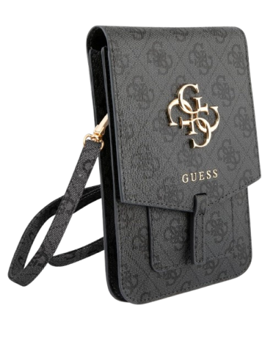 GUESS BANDOLERA 4G BIG LOGO GRIS
