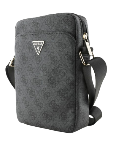 GUESS BANDOLERA 8" 4G TRIANGLE LOGO GRIS