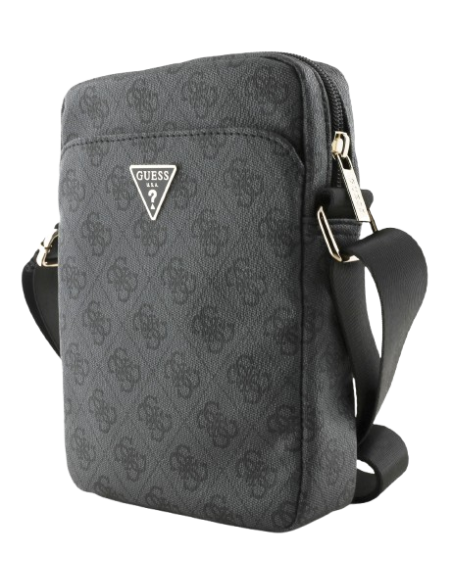GUESS BANDOLERA 8" 4G TRIANGLE LOGO GRIS