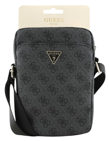GUESS BANDOLERA 8" 4G TRIANGLE LOGO GRIS