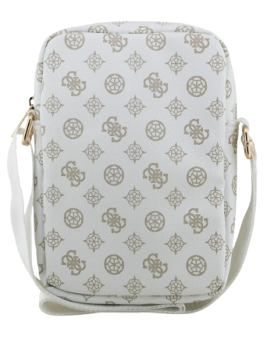 GUESS BANDOLERA 8" PEONY BLANCO