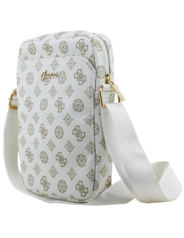 GUESS BANDOLERA 8" PEONY BLANCO