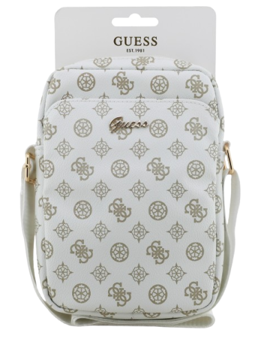 GUESS BANDOLERA 8" PEONY BLANCO