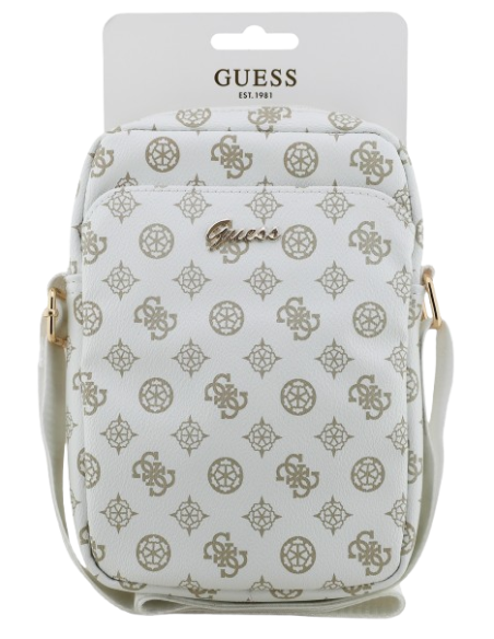 GUESS BANDOLERA 8" PEONY BLANCO