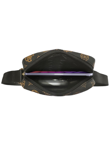 GUESS BANDOLERA 8" PEONY NEGRO