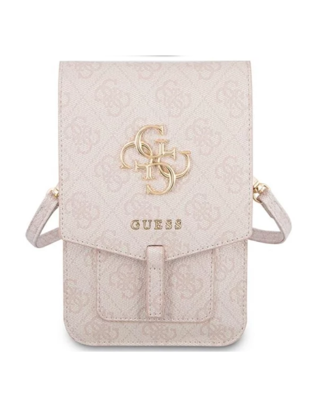 GUESS BANDOLERA LOGO ROSA