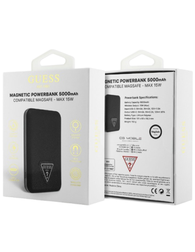 GUESS BATERIA MAGSAFE 5000mAh TRIANGLE NEGRO