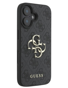 GUESS CARCASA 4G BIG LOGO IPHONE 16 NEGRO 2
