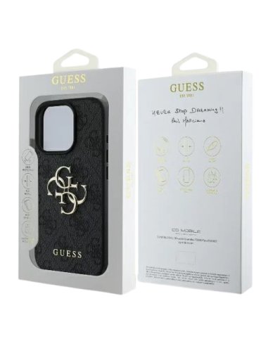 GUESS CARCASA 4G BIG LOGO IPHONE 16 PRO MAX GRIS