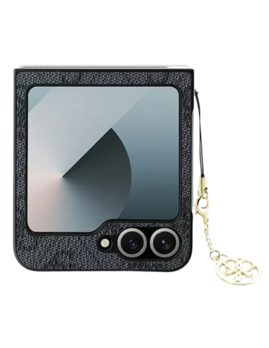 GUESS CARCASA 4G CHARM SAMSUNG FLIP 6 GRIS