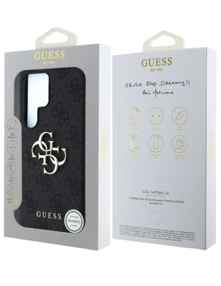 GUESS CARCASA 4G METAL LOGO SAMSUNG GALAXY S25 ULTRA GRIS