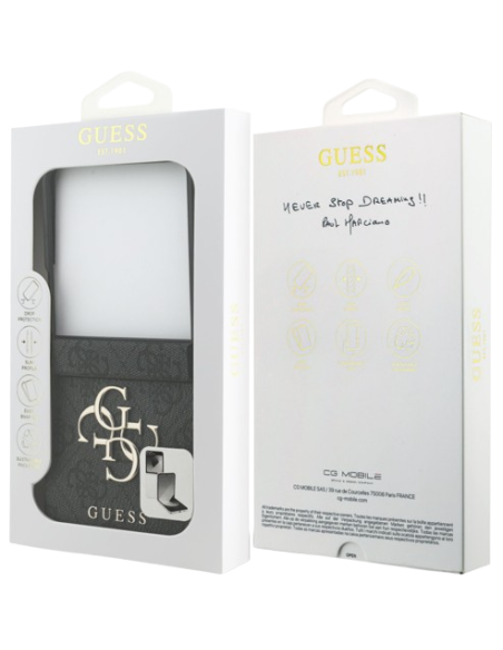 GUESS CARCASA 4G SAMSUNG Z FLIP 7 GRIS