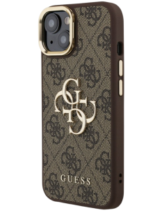 GUESS CARCASA 4G SOPORTE CAMARA IPHONE 13 MARRON 2