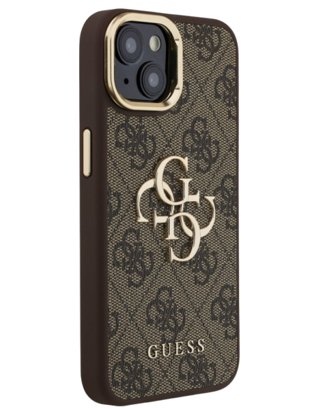 GUESS CARCASA 4G SOPORTE CAMARA IPHONE 13 MARRON