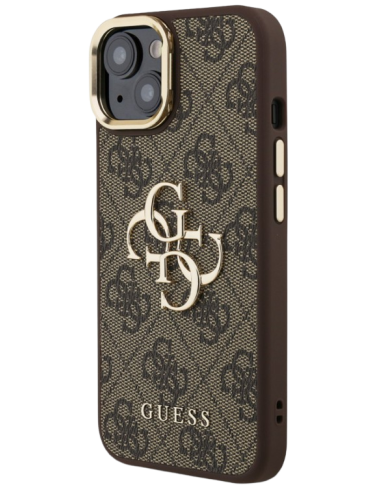 GUESS CARCASA 4G SOPORTE CAMARA IPHONE 14 MARRON