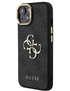 GUESS CARCASA 4G SOPORTE CAMARA IPHONE 15 NEGRO 2