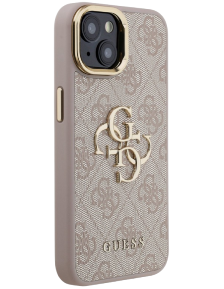 GUESS CARCASA 4G SOPORTE CAMARA IPHONE 15 ROSA