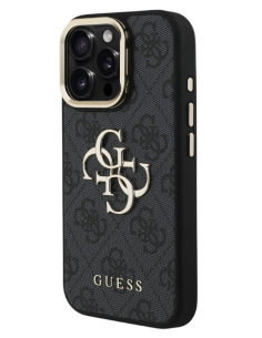 GUESS CARCASA 4G SOPORTE CAMARA IPHONE 16 PRO MAX GRIS 2