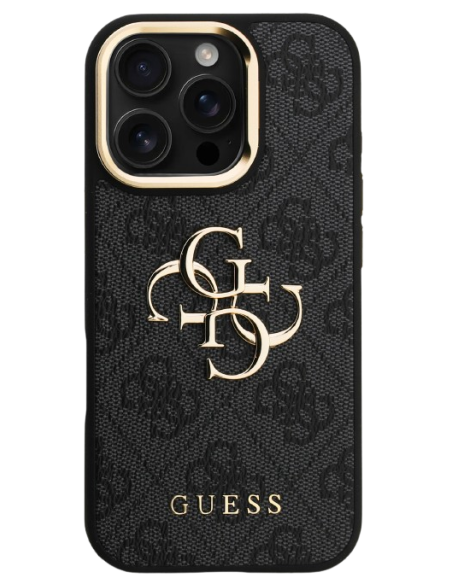 GUESS CARCASA 4G SOPORTE CAMARA IPHONE 16 PRO MAX GRIS