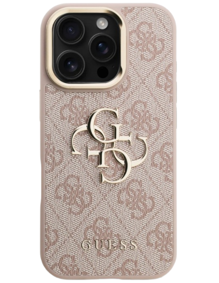 GUESS CARCASA 4G SOPORTE CAMARA IPHONE 16 PRO MAX ROSA
