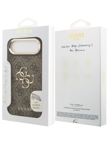 GUESS CARCASA 4G SOPORTE CAMARA IPHONE AIR MARRON