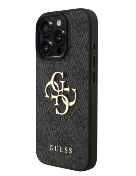 GUESS CARCASA 4G STRAP IPHONE 15 PRO MAX NEGRO