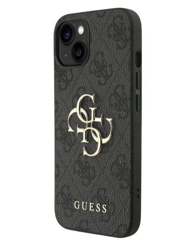 GUESS CARCASA 4G STRAP IPHONE 17e/16e NEGRO