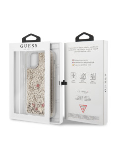 GUESS CARCASA FLOATING HEARTS IPHONE 11 PRO ORO 2