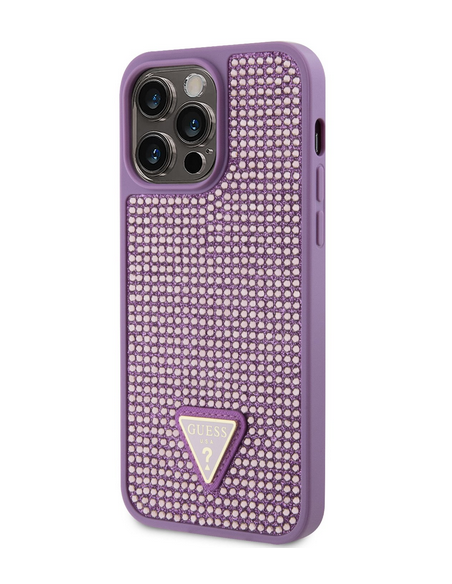 GUESS CARCASA RHINESTONE IPHONE 15 PRO MAX LILA