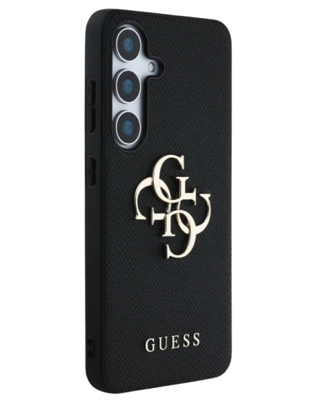 GUESS CARCASA GRAINED 4G SAMSUNG GALAXY S25 NEGRO