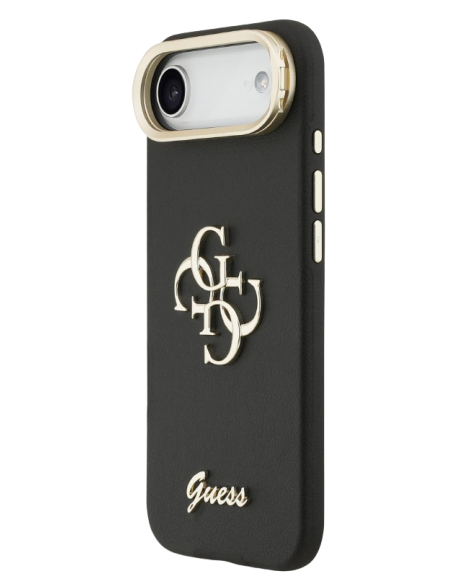 GUESS CARCASA GRAINED 4G SOPORTE CAMARA IPHONE AIR NEGRO