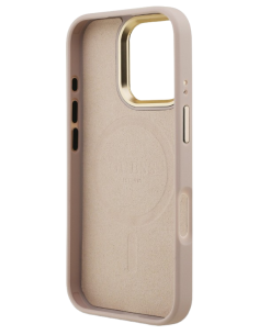 GUESS CARCASA MAGSAFE 4G TRIANGLE SOPORTE CAMARA IPHONE 16 PRO ROSA 2