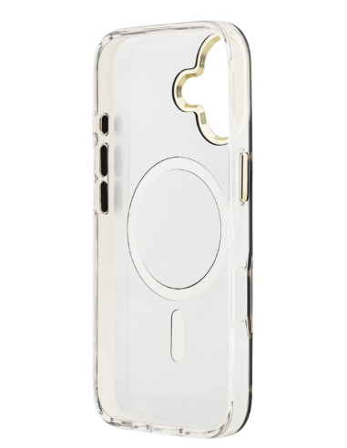 GUESS CARCASA MAGSAFE MIRROR GLITTER IPHONE 17 DORADO