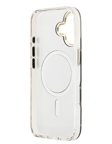 GUESS CARCASA MAGSAFE MIRROR GLITTER IPHONE 17 DORADO