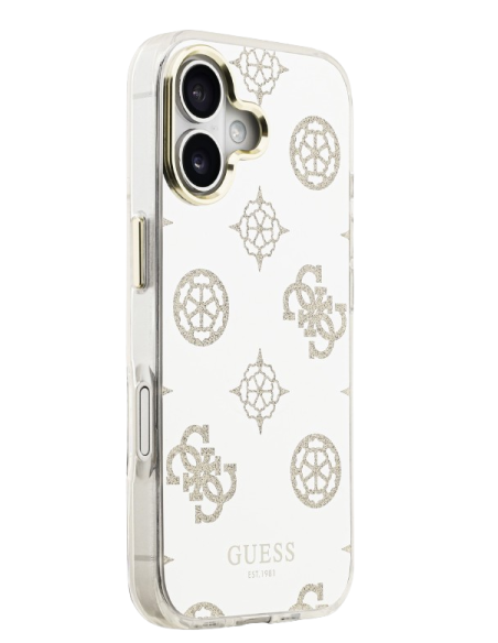 GUESS CARCASA MAGSAFE MIRROR GLITTER IPHONE 17 DORADO