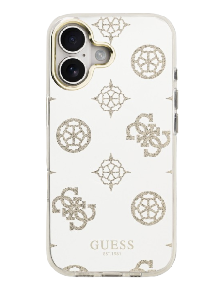 GUESS CARCASA MAGSAFE MIRROR GLITTER IPHONE 17 DORADO