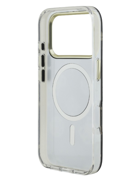 GUESS CARCASA MAGSAFE MIRROR GLITTER IPHONE 17 PRO DORADO