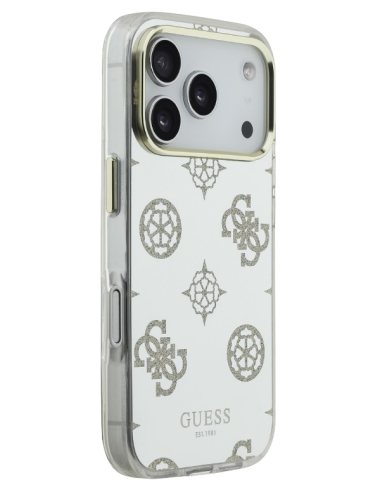 GUESS CARCASA MAGSAFE MIRROR GLITTER IPHONE 17 PRO DORADO
