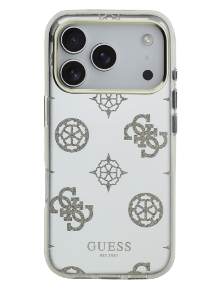 GUESS CARCASA MAGSAFE MIRROR GLITTER IPHONE 17 PRO DORADO