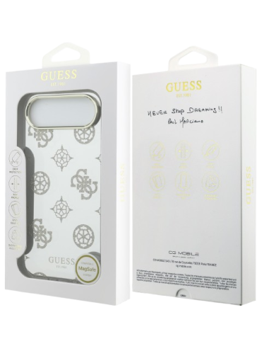 GUESS CARCASA MAGSAFE MIRROR GLITTER IPHONE AIR DORADO