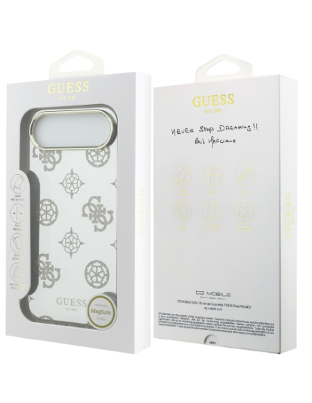GUESS CARCASA MAGSAFE MIRROR GLITTER IPHONE AIR DORADO