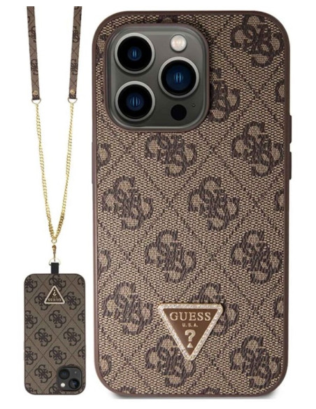 GUESS COLGANTE 4G CROSSBODY MARRON