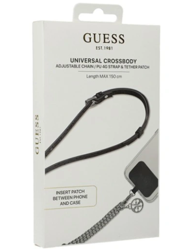 GUESS COLGANTE 4G CROSSBODY NEGRO