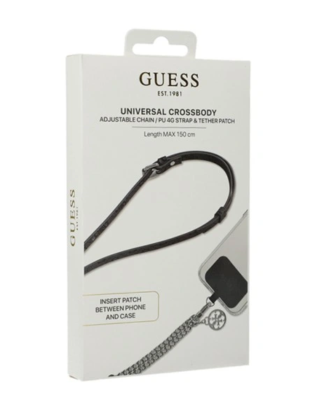 GUESS COLGANTE 4G CROSSBODY NEGRO