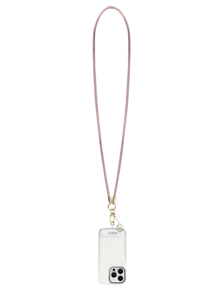 GUESS COLGANTE CHARM RHINESTONE CHARM ROSA