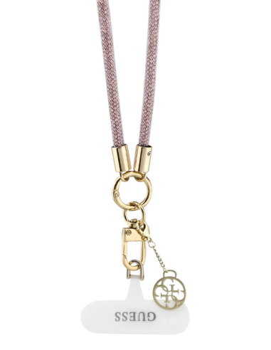 GUESS COLGANTE CHARM RHINESTONE CHARM ROSA