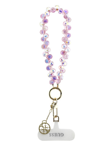 GUESS CORDON DE MANO CHARM CRYSTAL ROSA
